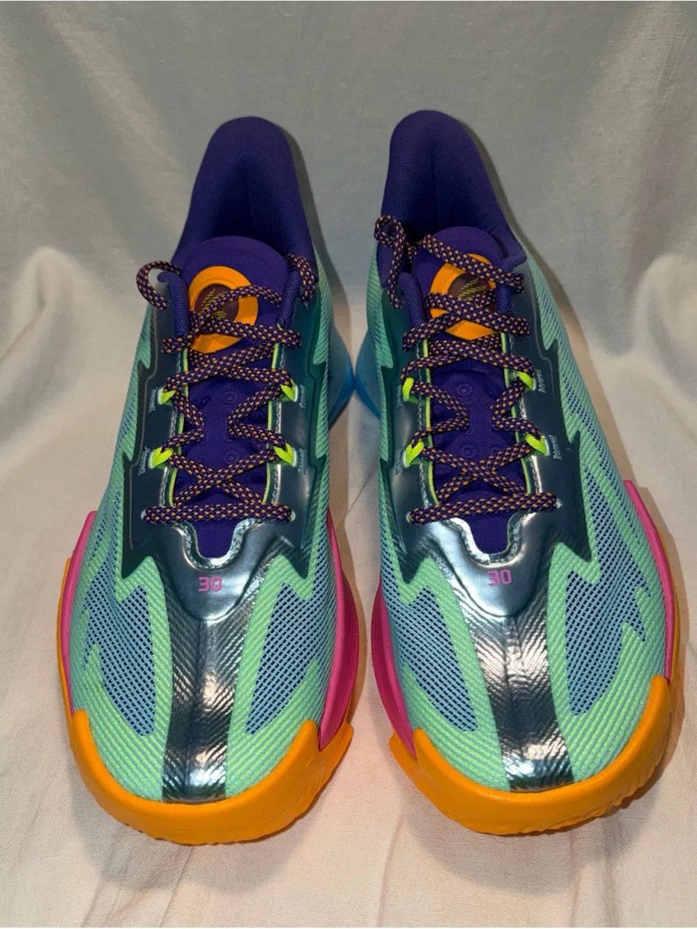 Under Armour Curry Flow 10 - Cotton Candy Basketball Shoes - new w/out box sz 12